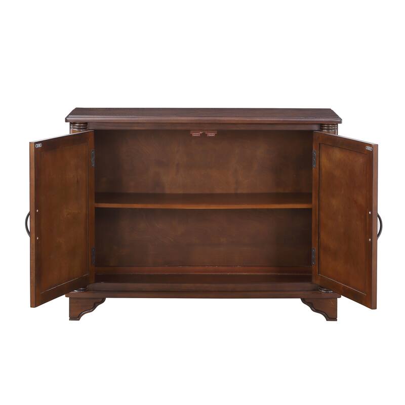 Mid Century 40" Sideboard Buffet Console Table with Adjustable Shelf