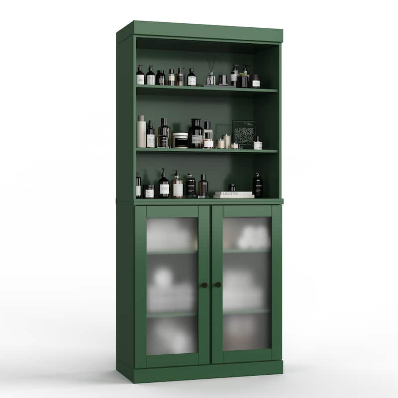 100% Solid Wood 32" Bathroom Cabinet with Optional Doors by Palace Imports