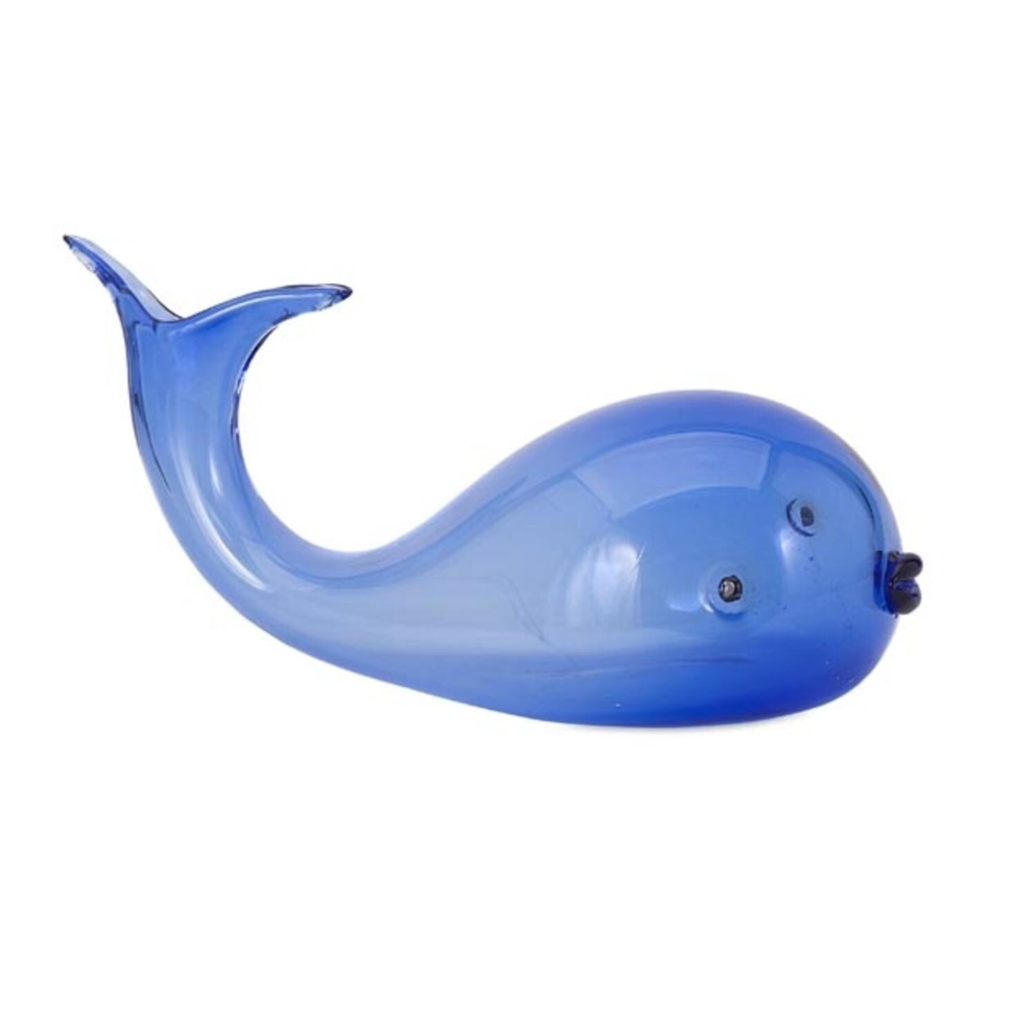 Shop 11 75 Baby Blue Whale Table Top Glass Figurine Overstock