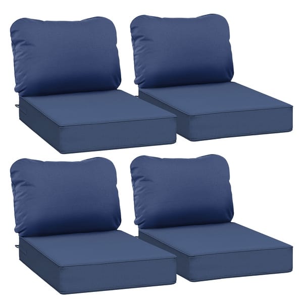 24 x 24 x in Waterproof Deep Seat Patio Cushion Set for Outdoor