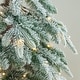 preview thumbnail 40 of 42, Glitzhome Pre-Lit Flocked Pencil Spruce Artificial Christmas Tree with Warm White Lights