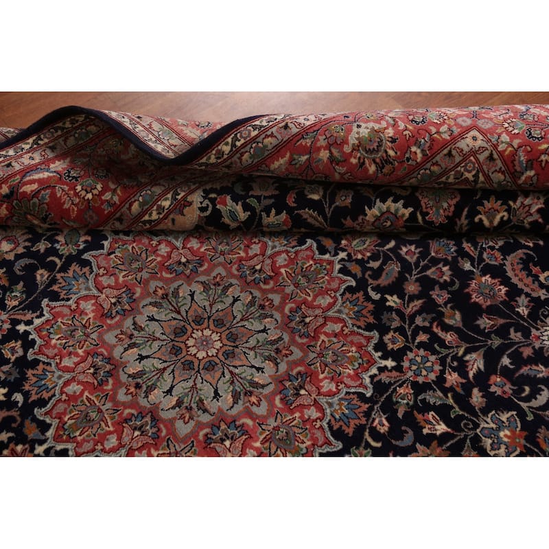 Vegetable Dye Floral Kashan Chinese Area Rug Hand-Knotted Wool Carpet - 6'0"x 9'2"