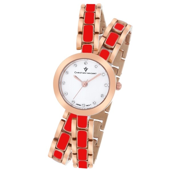 Christian Van Sant Women's Spiral White Dial Watch - CV5614. Opens flyout.