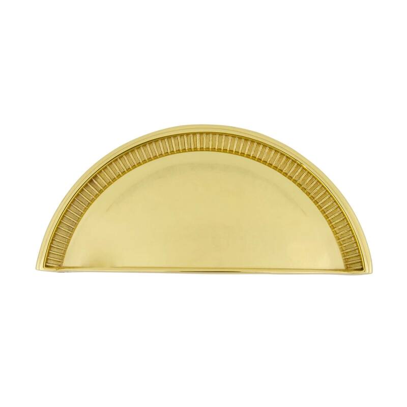 Grandeur SOLE-BRASS-CUP-3 Soleil 3" Center to Center Traditional Cup - Polished Brass