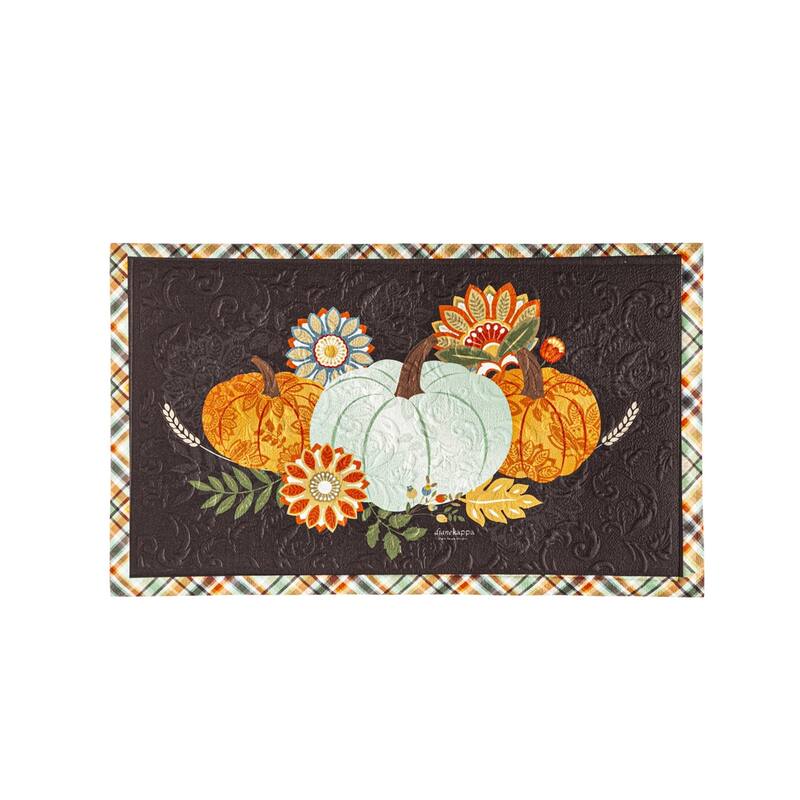 Harvest Blessings Embossed Floor Mat - Multi-Color