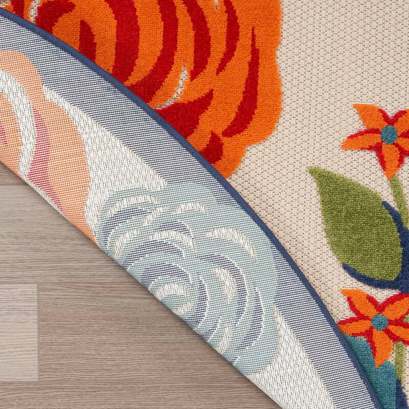 Nourison Aloha Indoor/Outdoor Floral Area Rug