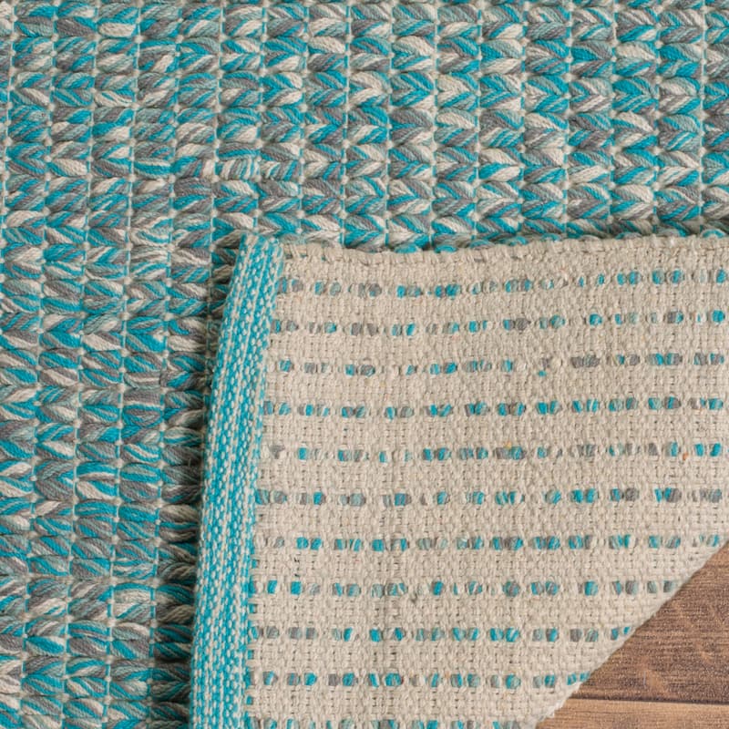 SAFAVIEH, Handmade Flatweave Montauk Gyrithe Casual Cotton Rug