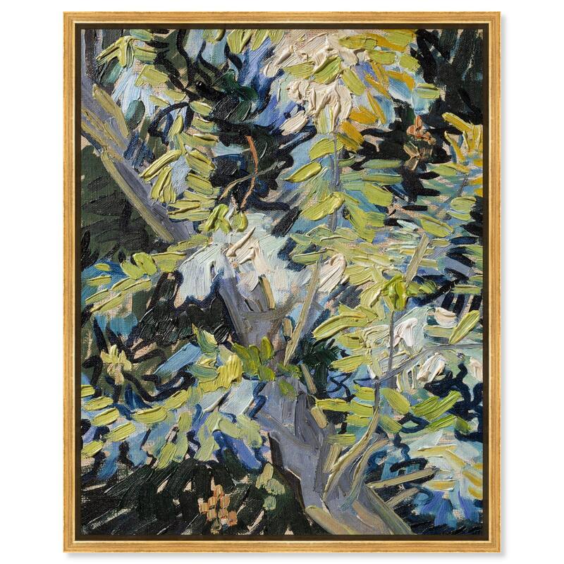 Blossoming Acacia Branches 1890 Canvas by Art Remedy - Gold - 36" x 45"