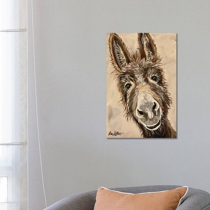 iCanvas "Donkey" by Hippie Hound Studios Canvas Print - 26x18x1.5