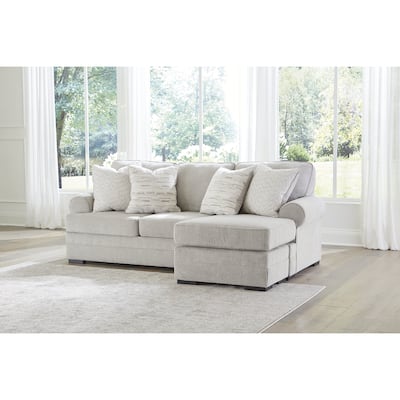 Signature Design by Ashley Eastonbridge Gray Sofa Chaise - 97"W x 62"D x 39"H