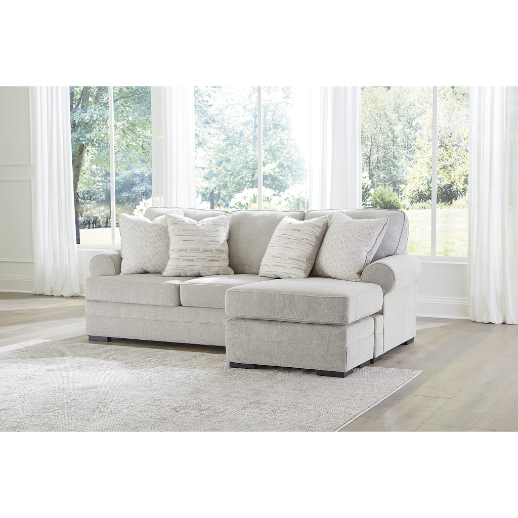 Signature Design by Ashley Eastonbridge Gray Sofa Chaise - 97"W x 62"D x 39"H