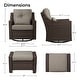 preview thumbnail 106 of 105, Murphy Outdoor Wicker Patio Outdoor Sofa Swivel Chair Coffee Table
