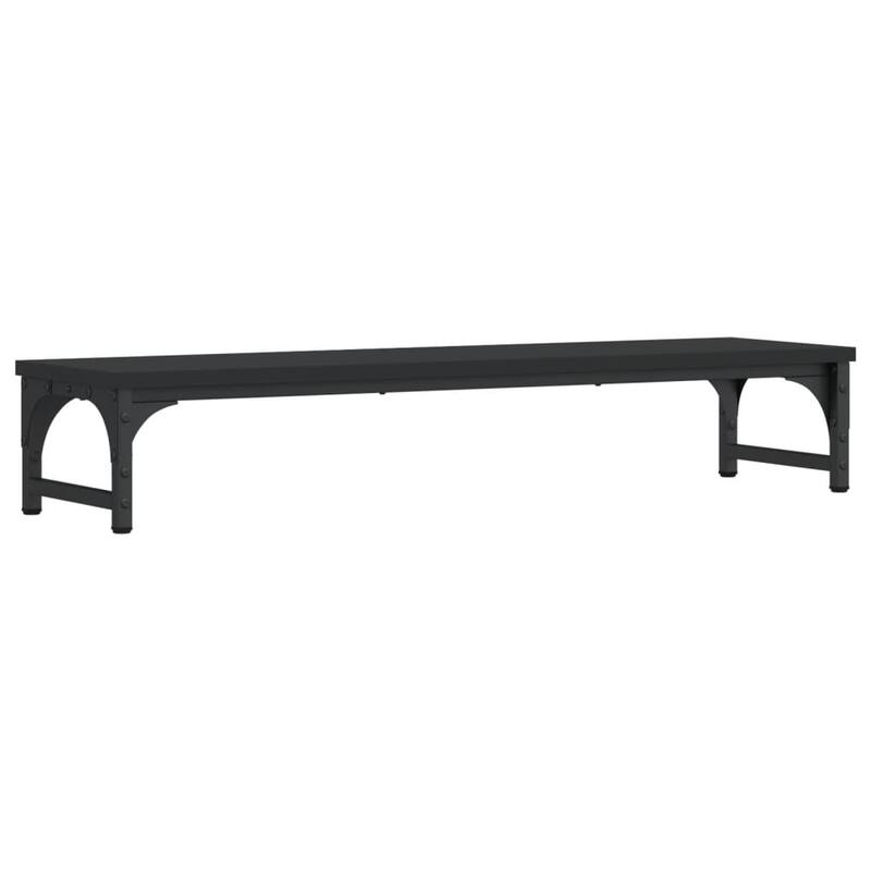 vidaXL Monitor Stand Black 33.5"x9.1"x6.1" Engineered Wood - 33.5" x 9.1" x 6.1"