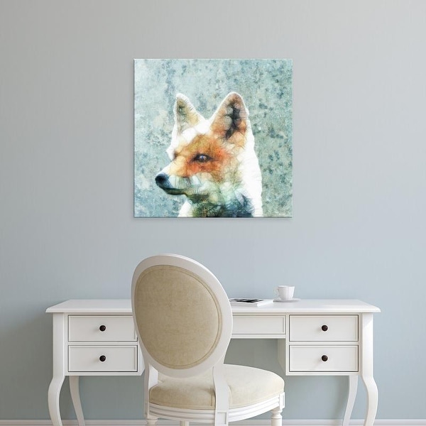 Easy Art Prints Ancello's 'Abstract Fox' Premium Canvas Art