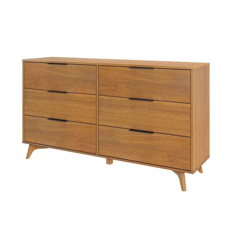 Plank and Beam Haven 6-Drawer Dresser with Drawer Pull Handles