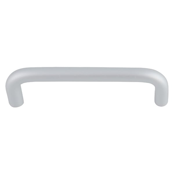 Cabinet Handle Plating Finish Euro Bar Pull Handles 5" Hole Center for Cupboards Door Silver Tone