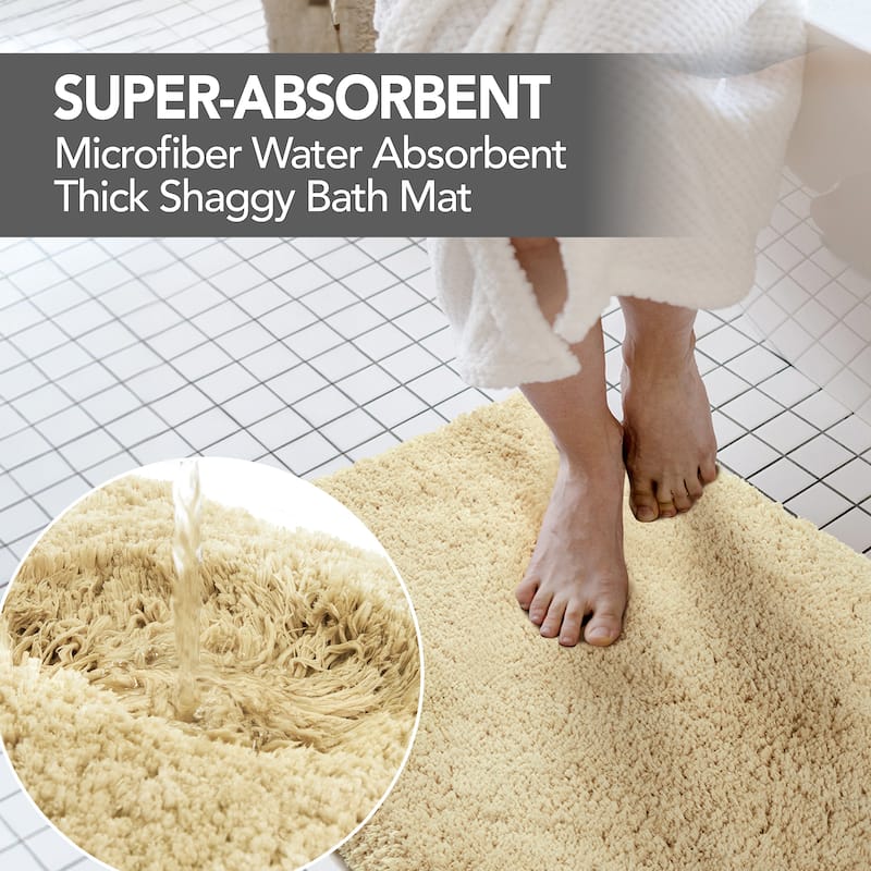 Deconovo Super Absorbent & Thick Bath Mat Rugs (1 PC)