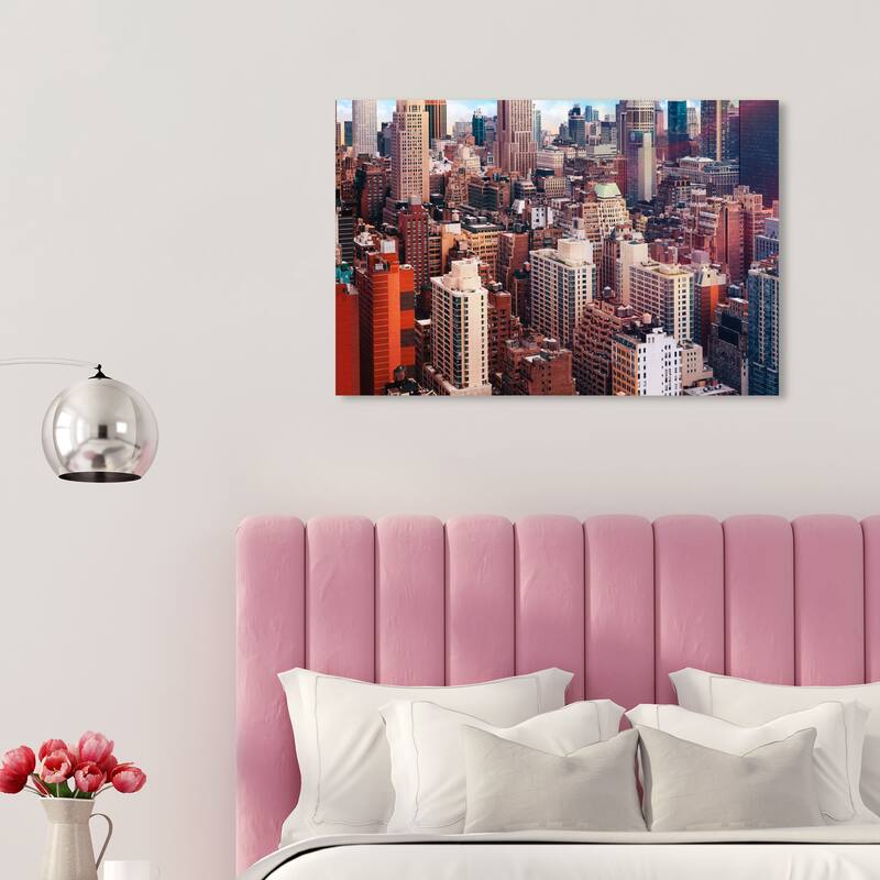 Wynwood Studio Canvas Architecture and Buildings City at Daylight Brown and Modern & Contemporary Wall Art Canvas Print - 20 x 30