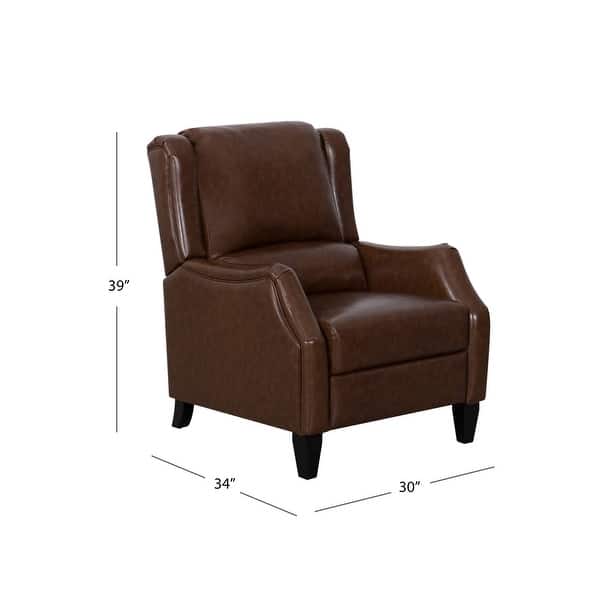 Abbyson Dixon Faux Leather Pushback Recliner