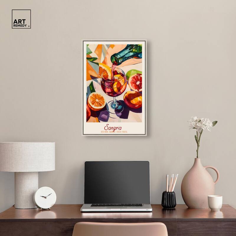 Sangria Recipe Poster Canvas by Art Remedy