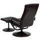 preview thumbnail 40 of 69, Contemporary Multi-Position Recliner and Ottoman with Wrapped Base