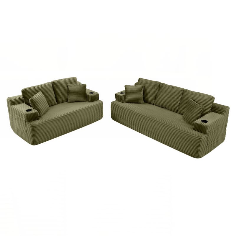 86.2''Boneless Sofa Couch with 2 Pillows Extra