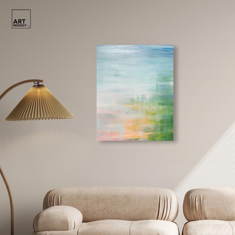 Peaceful Shore Canvas by Art Remedy, Gallery Wrapped