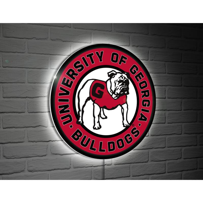 University of Georgia LED Lighted Sign - Smoke