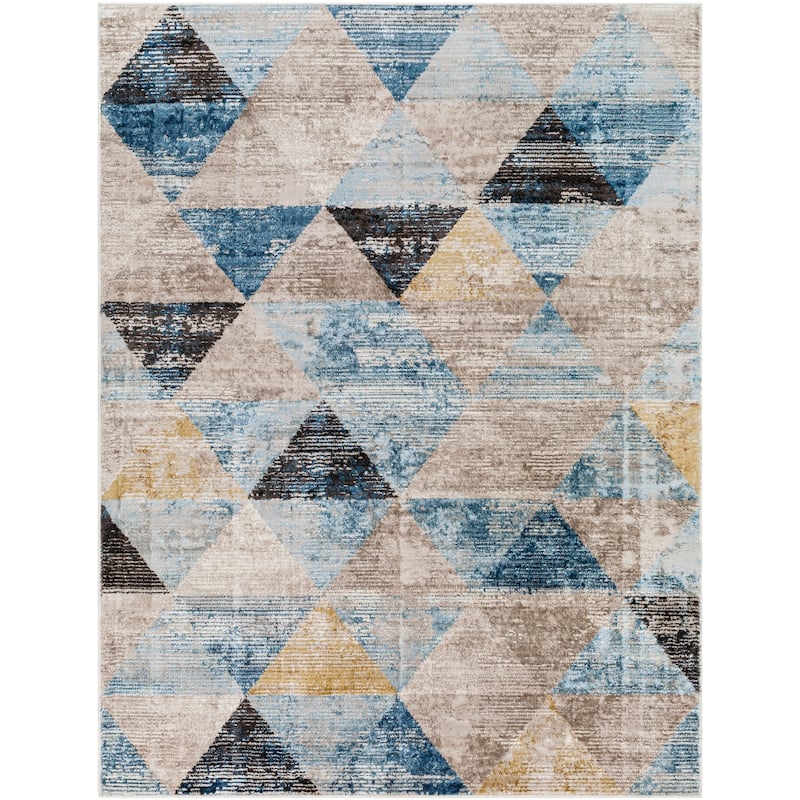 Livabliss Pertek Distressed Geometric Area Rug