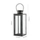 preview thumbnail 5 of 3, SAFAVIEH Lighting Lorient Outdoor Lantern - 5" W x 5" D x 18" H