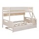 preview thumbnail 14 of 18, Wood Twin over Full Bunk Bed with Storage Shelves and Twin Size Trundle