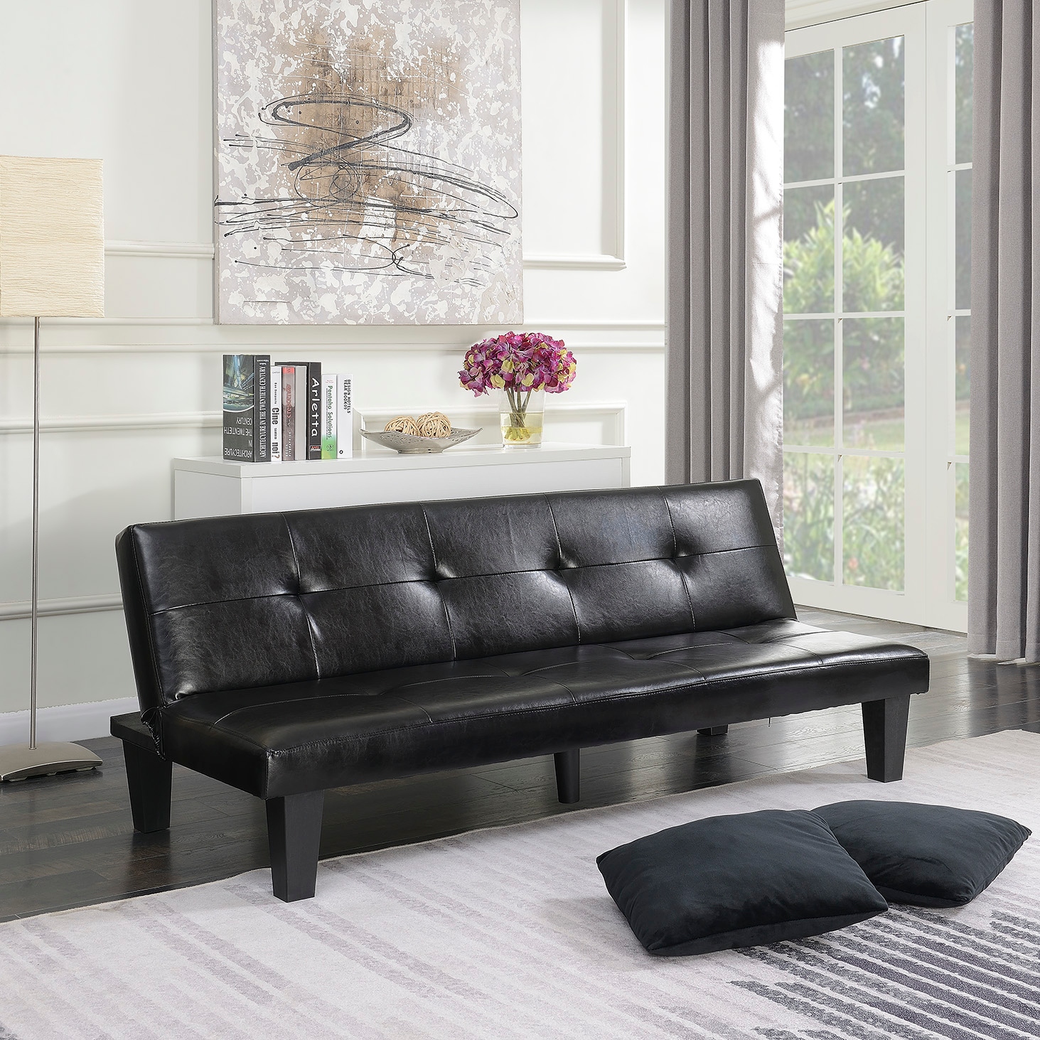 Belleze 69 inch pillow futon convertible sofa shop bed couch