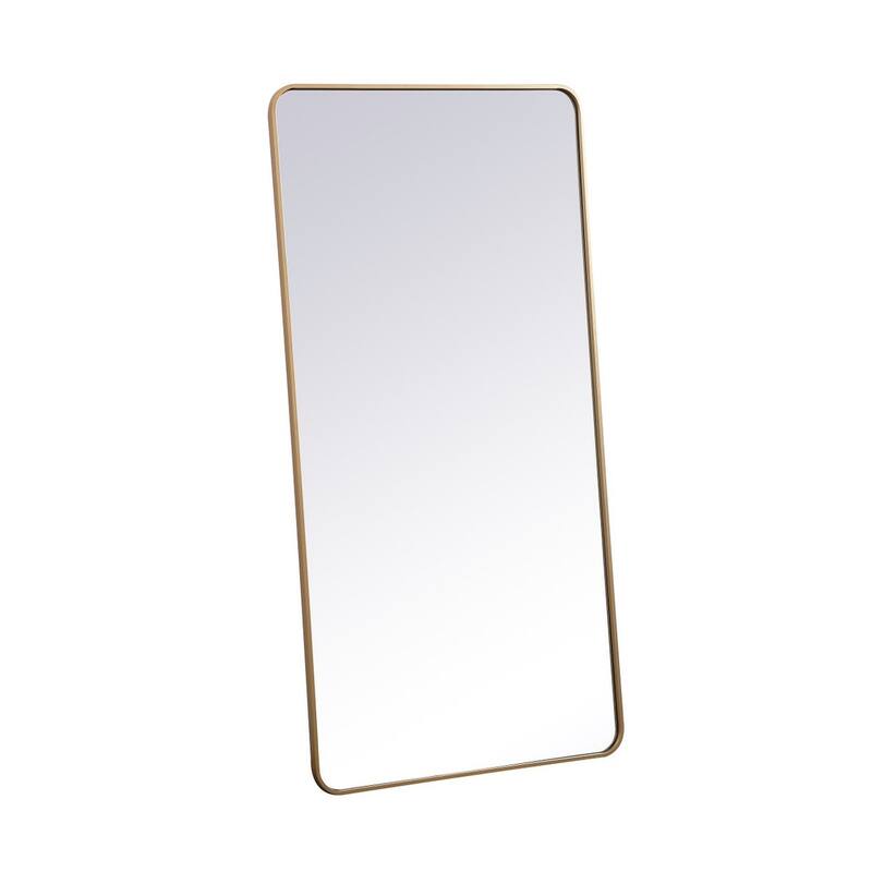 Ezra Soft Corner Metal Rectangular Mirror