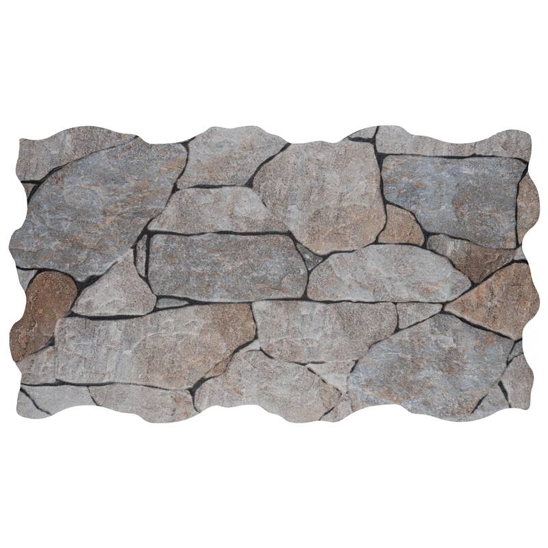 Merola Tile Andorra Gris 10-3/8" x 18-3/4" Ceramic Wall Tile