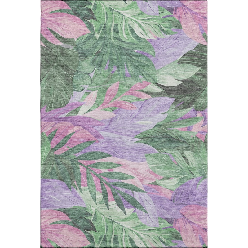Premium Washable Super Soft Tropical Floral Mayfield Rug