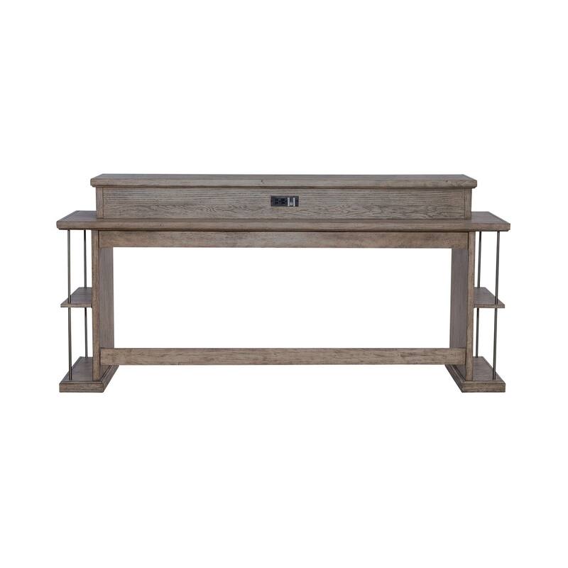 City Scape Burnished Beige Console Bar Table