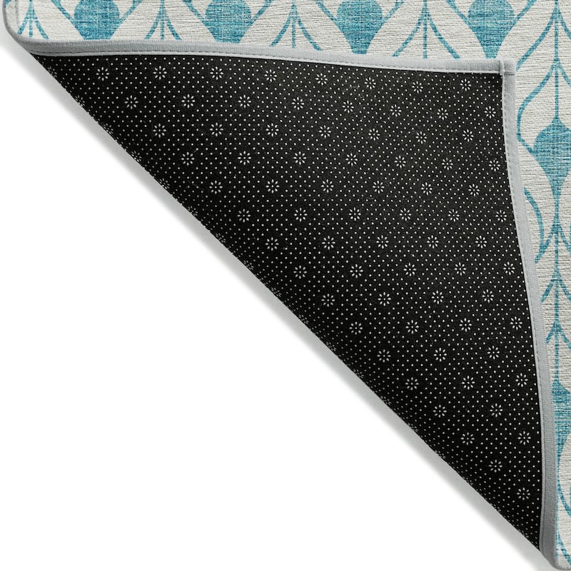 Machine Washable Indoor/ Outdoor Chantille Contempoary Geo Rug