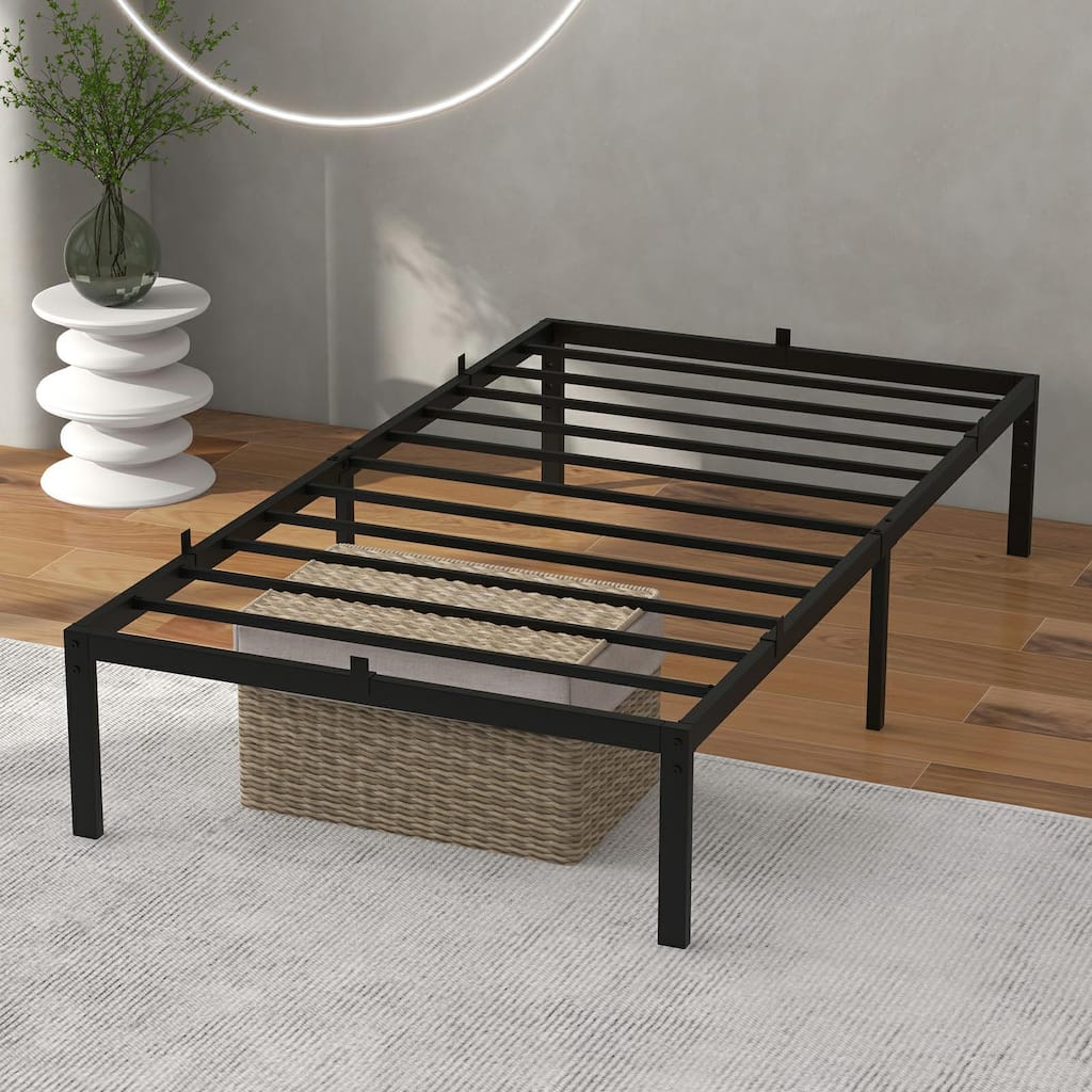 14 Inch Heavy Duty Metal Platform Bed Frame, No Box Spring Needed