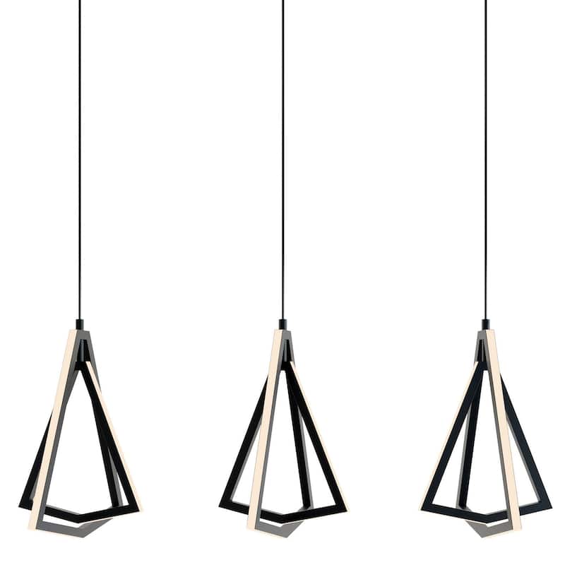 AFX GNAP15L30D1LNR3 Gianna 36" Wide LED Linear Pendant - Black
