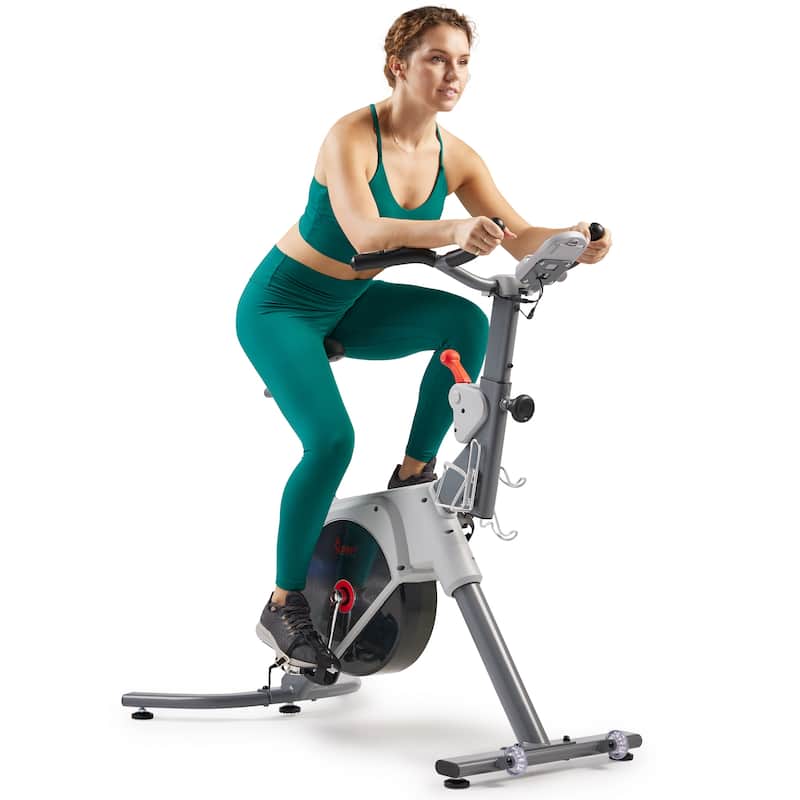 Sunny Health & Fitness Prime Magnetic Belt Drive Indoor Cycling Bike - SF-B122061 - Gray - 45.9*27*47.2