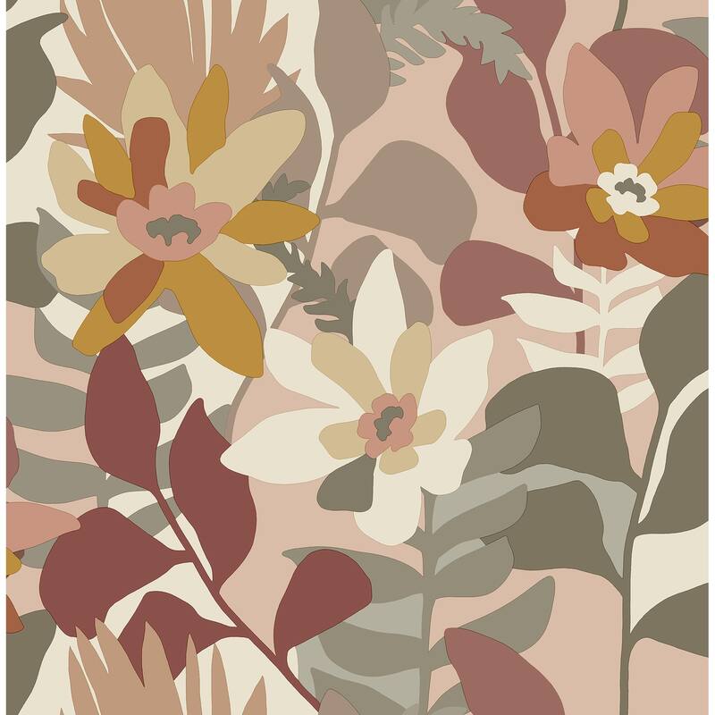 A-Street Prints Koko Rose Floral Wallpaper