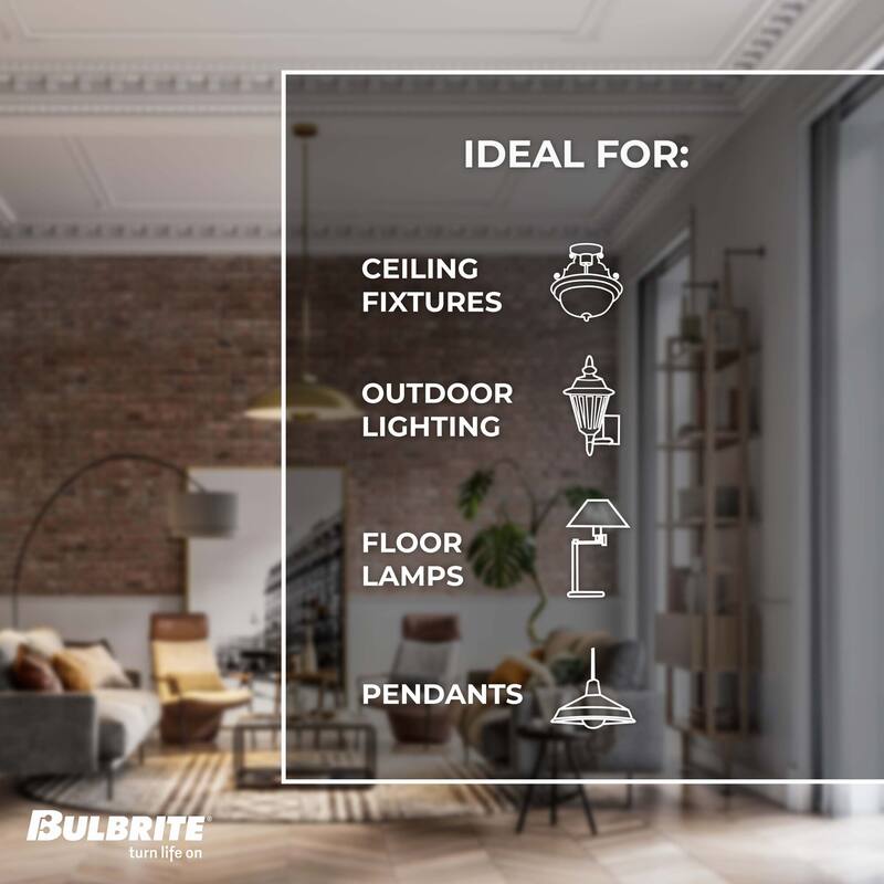 Bulbrite Pack of (4) Dimmable Antique Nostalgic Filament Incandescent Bulb