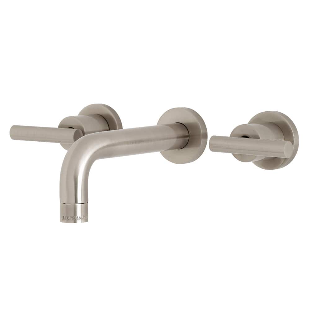 Manhattan Two-Handle 3-Hole Wall Mount Bathroom Faucet