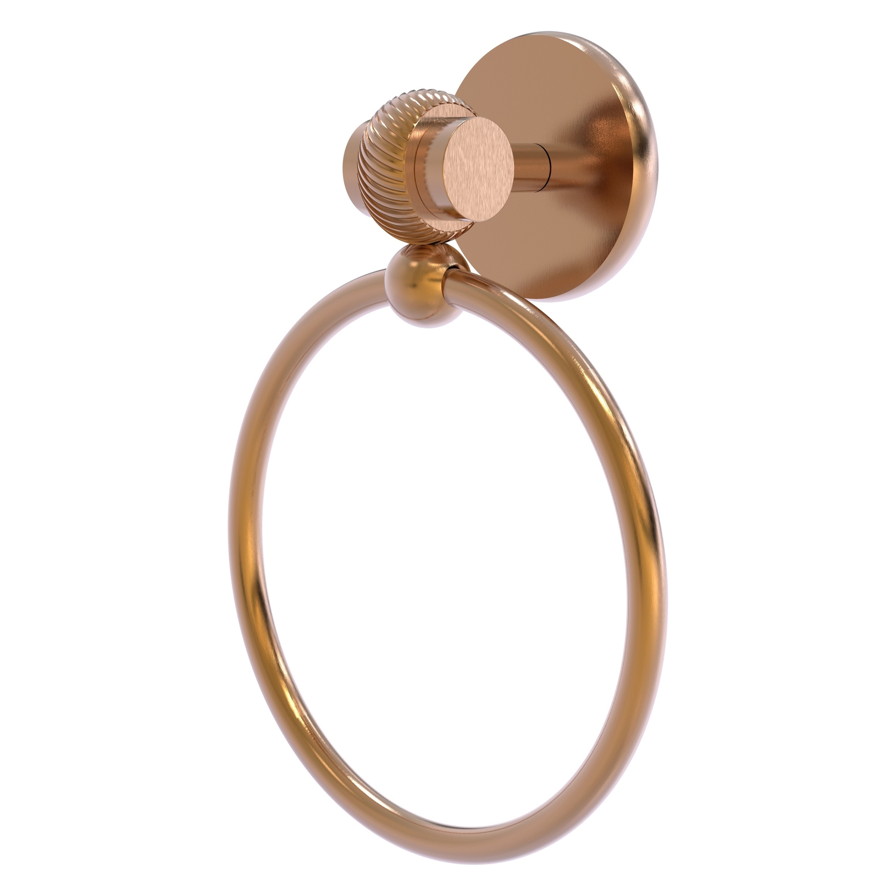 Allied Brass Satellite Orbit Two Collection Towel Ring with Twist Accent