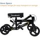 preview thumbnail 4 of 5, Black Economy Foldable Knee Scooter, for Foot Injuries Adult Best Crutches Alternative