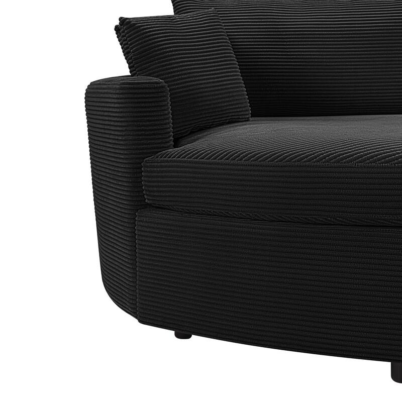 Oversized Double Chaise Lounge Sofa, Sofa Bed Recliner Loveseat Sofa Couch with Deep Seat and USB Ports