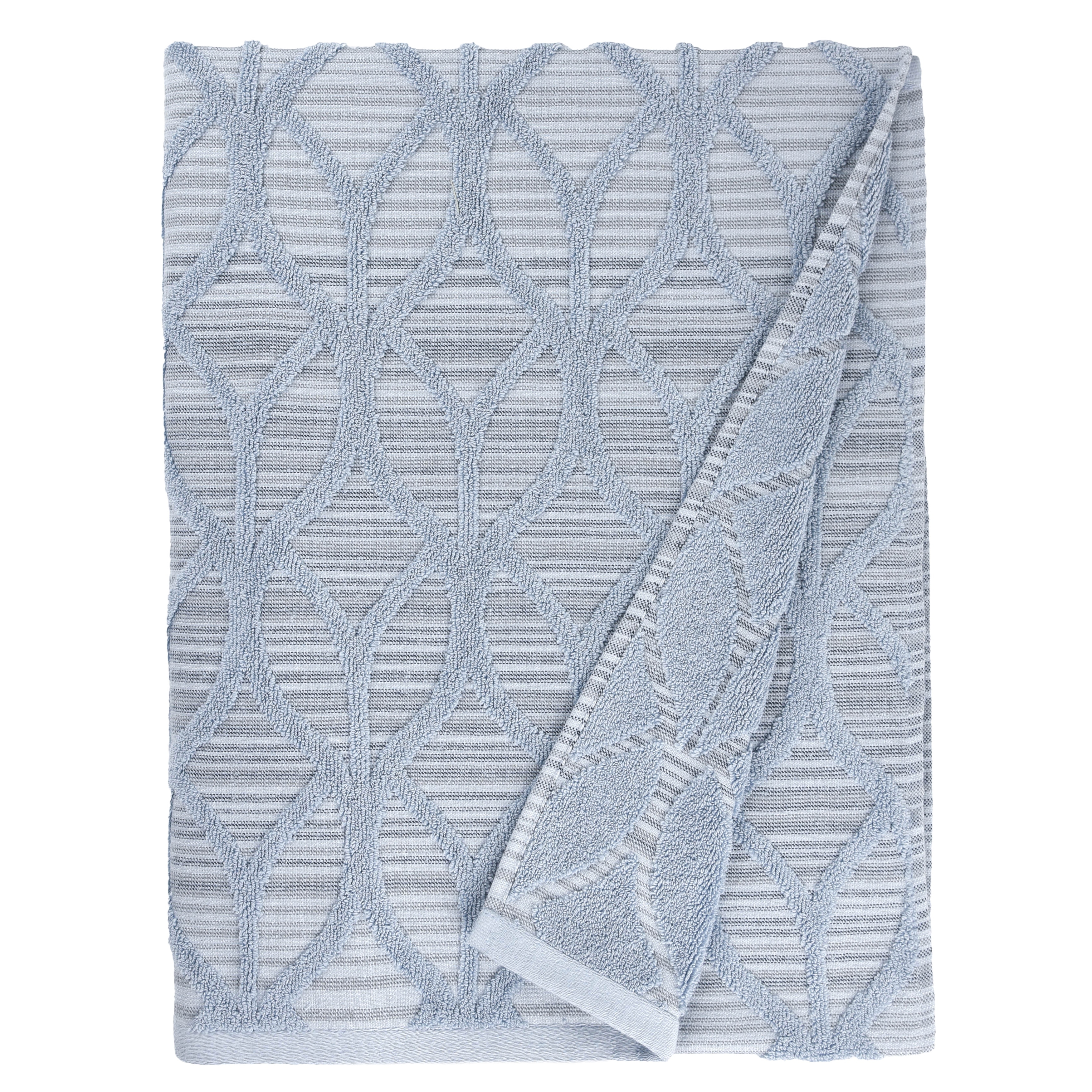 Luxury Alev Jacquard Turkish Cotton Hotel Spa Bath Towel  -image