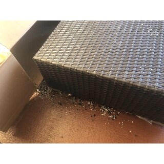 Outsunny 7 Piece Wicker Sofa Set Outdoor Patio Conversation Furniture Sectional Cushioned