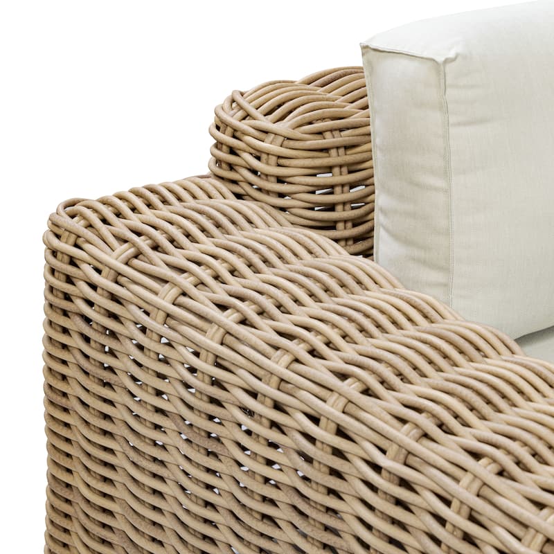 Poly & Bark Puglia Outdoor/Patio Corner Sectional Set with Coffee Table