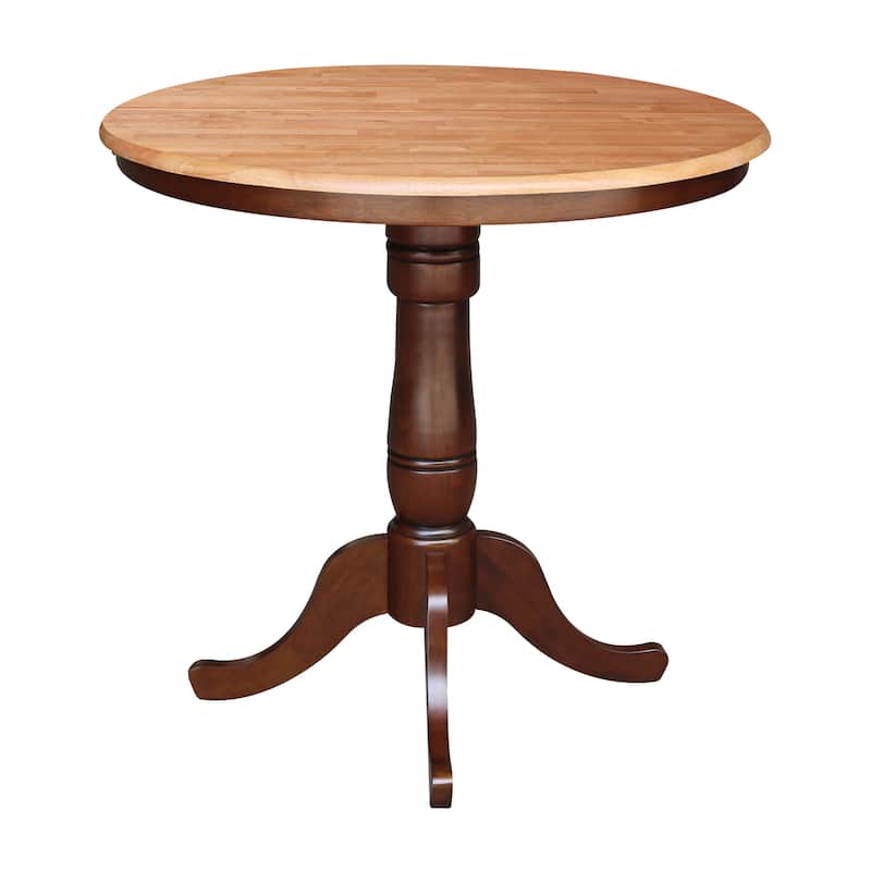 Copper Grove 36-inch Round Pedestal Table with 12-inch Leaf